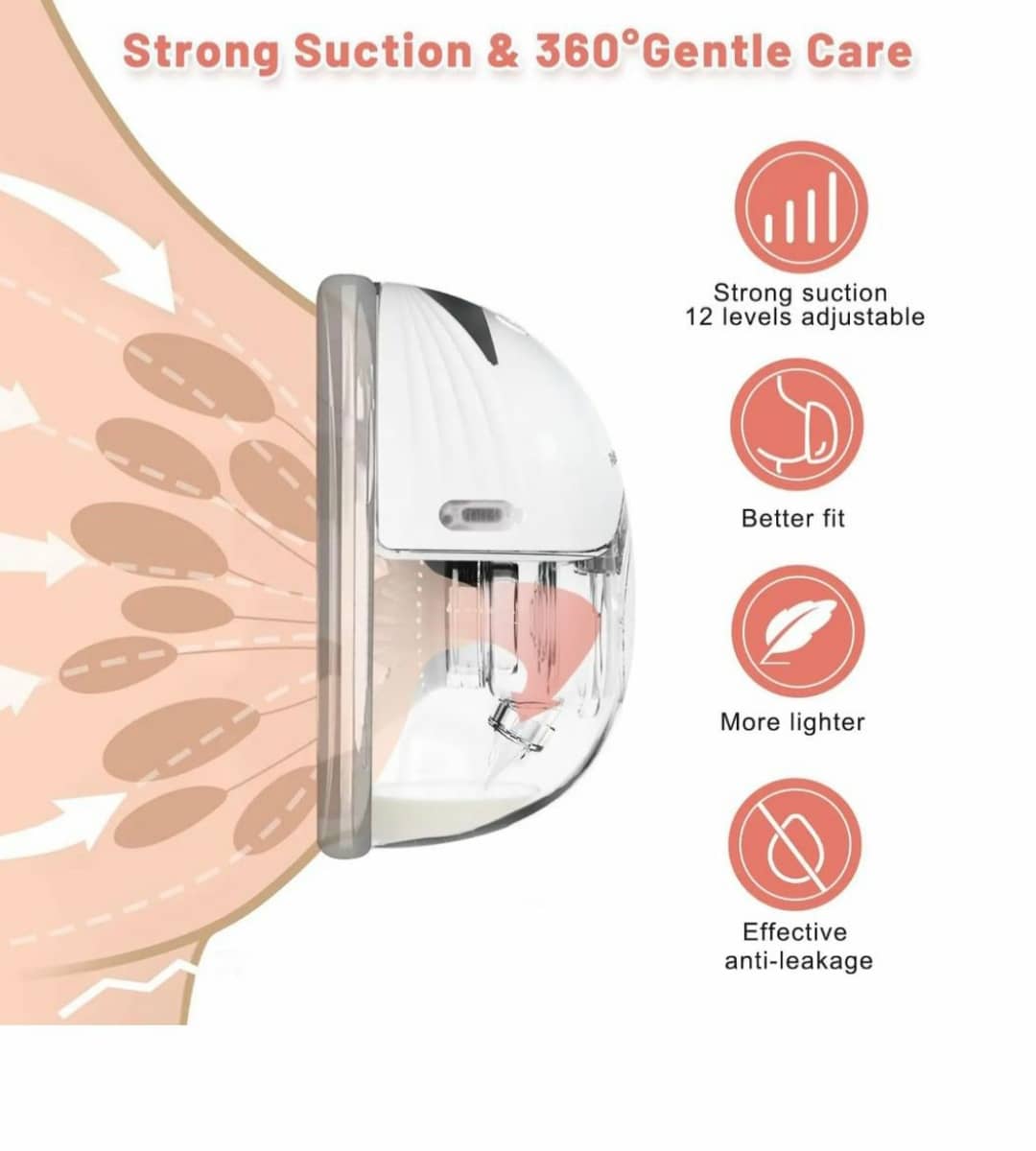 Single Wearable Electric Breast Pump