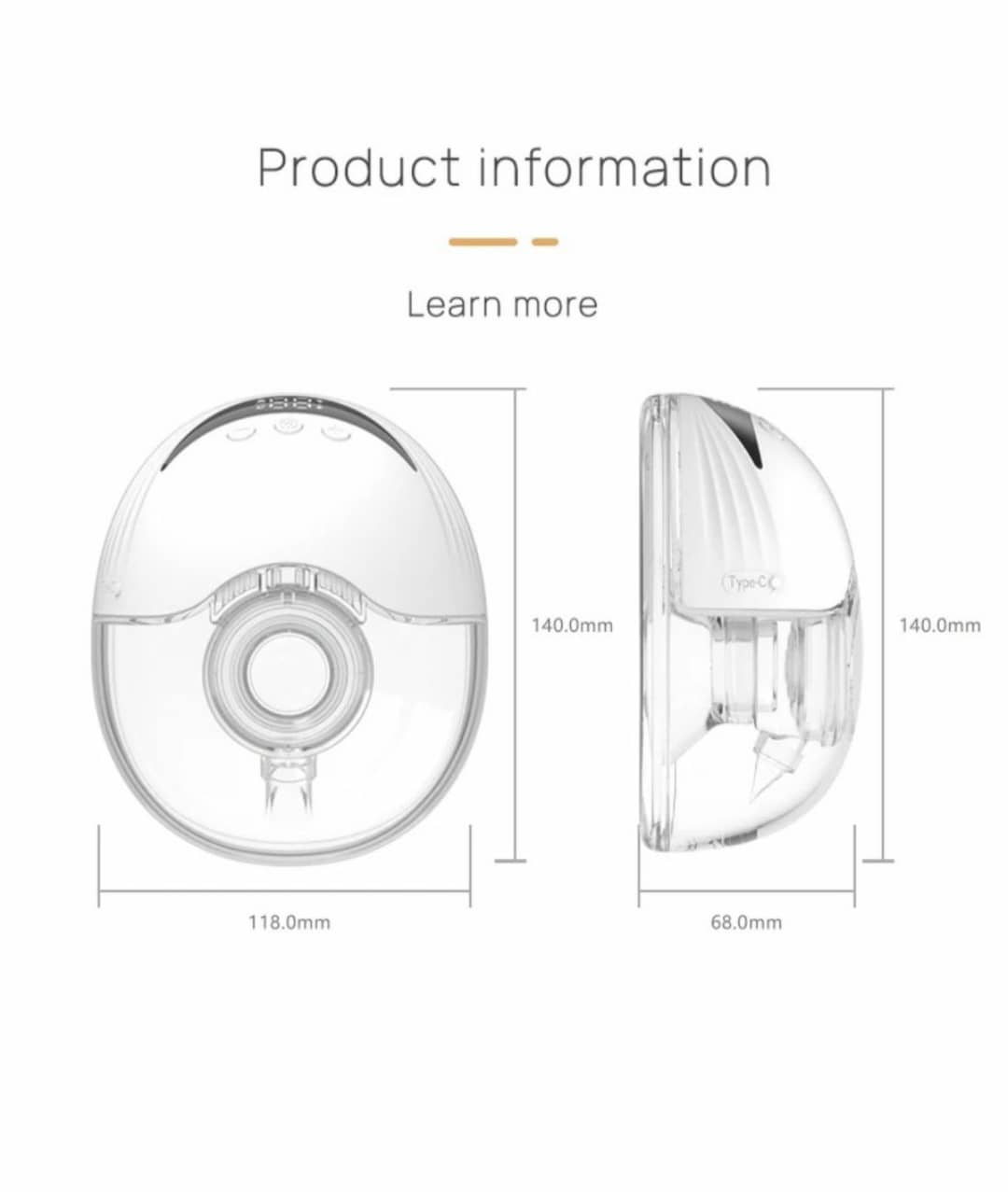 Single Wearable Electric Breast Pump