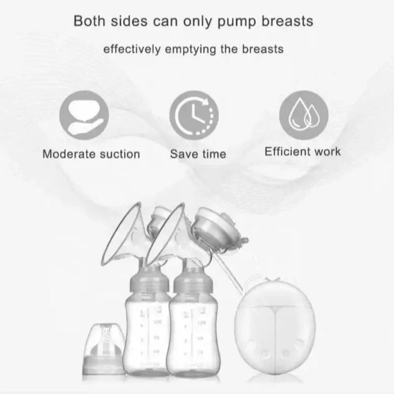 Breast pump with text on a white background