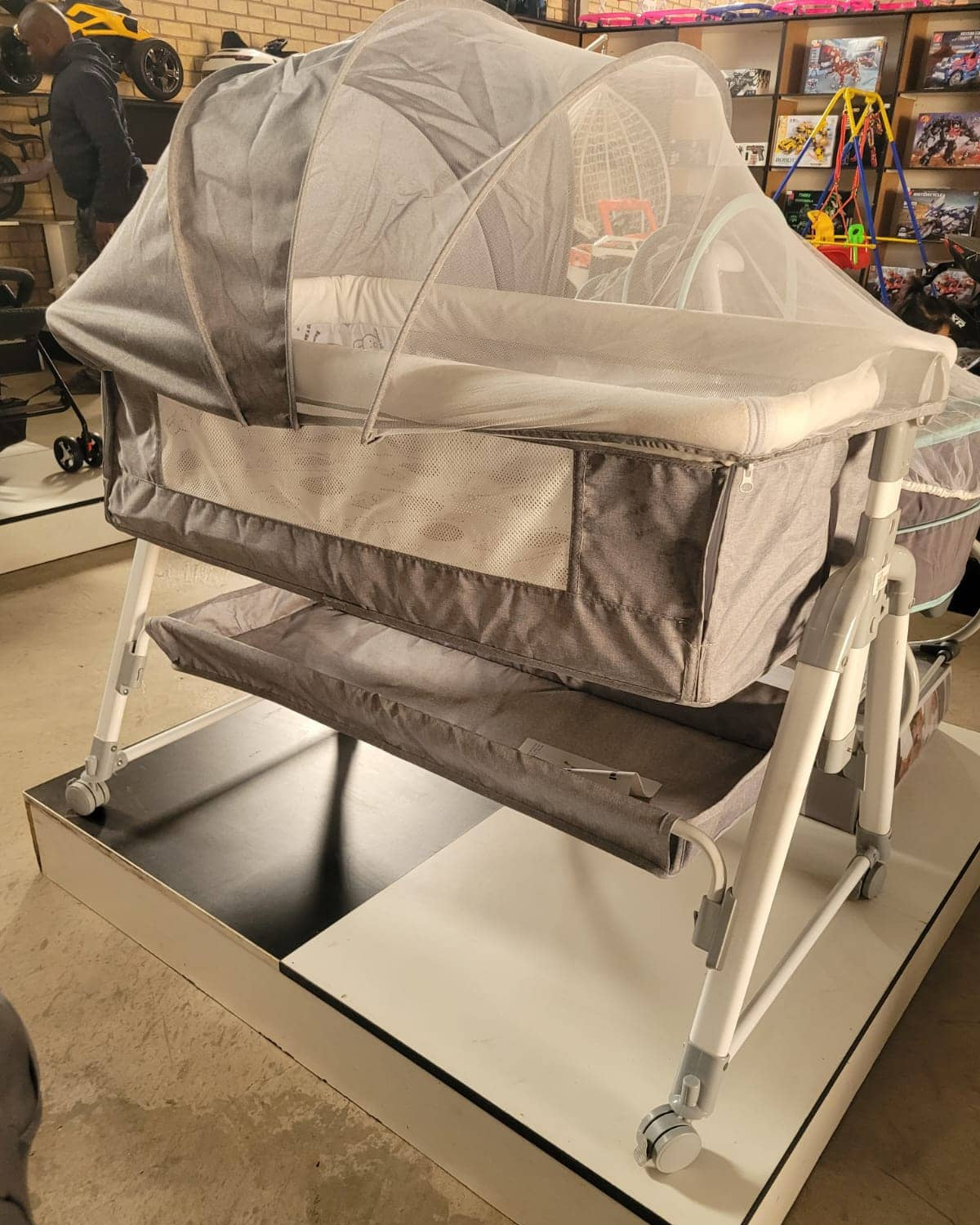 Gray baby co-bassinet