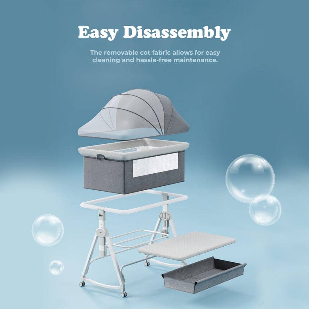 Gray baby co-bassinet