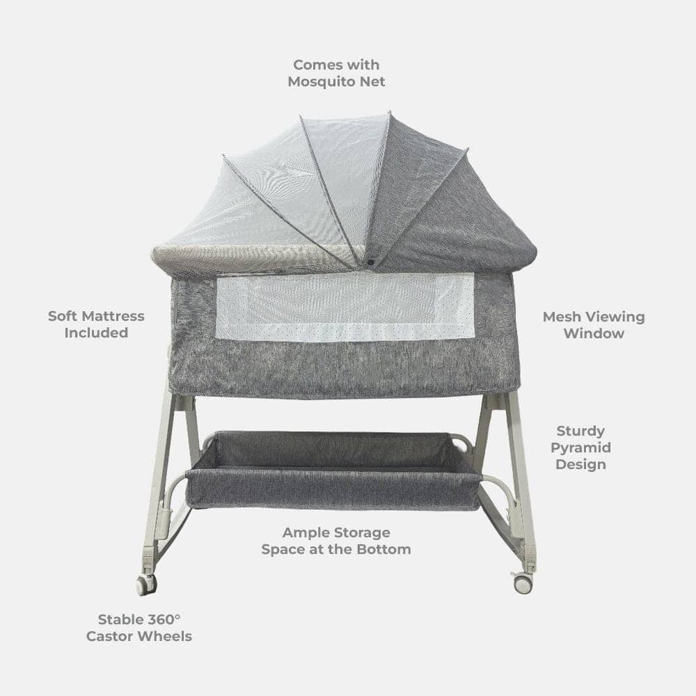 Gray baby co-bassinet