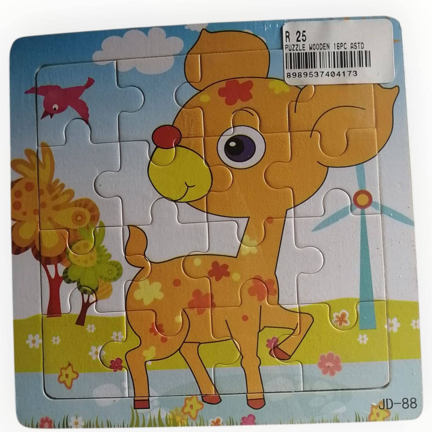 Puzzle Wooden 16pc Astd