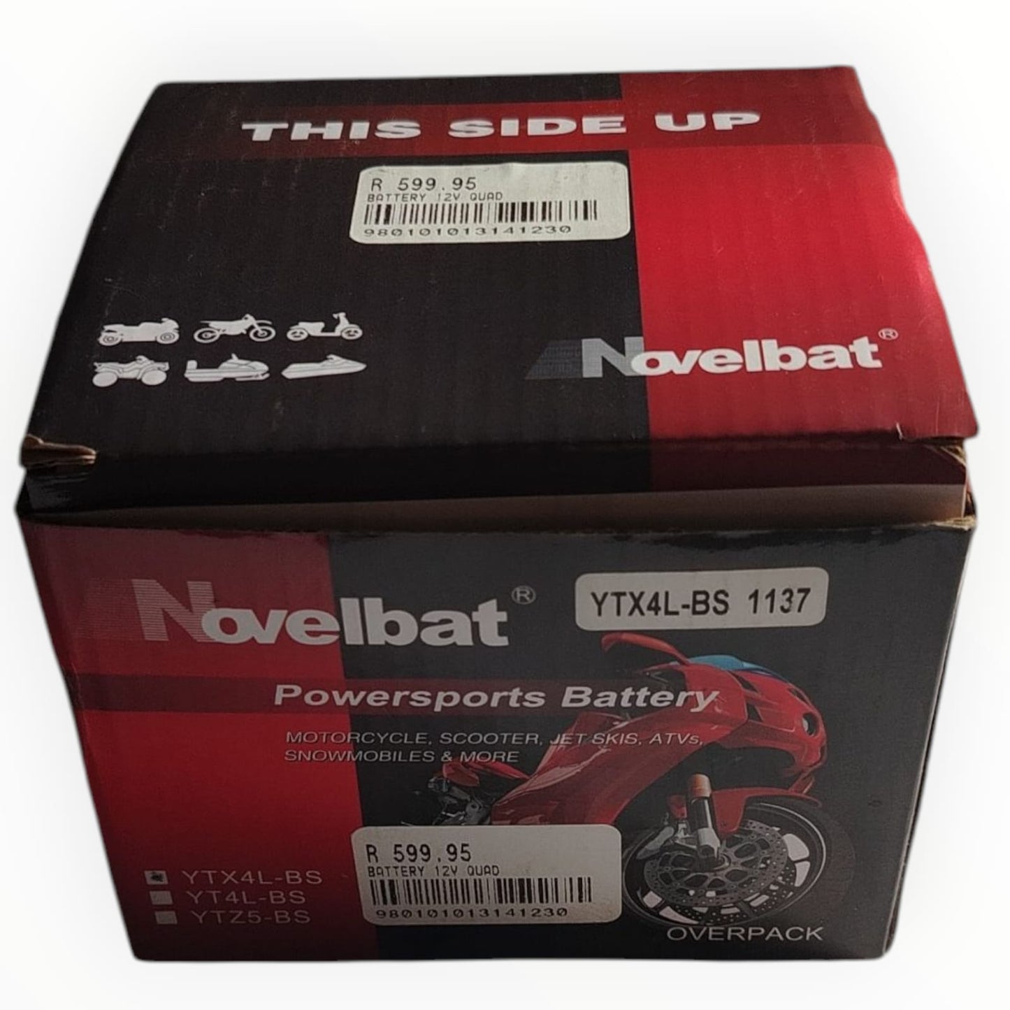 Battery 12v Quad YTX4L-BS