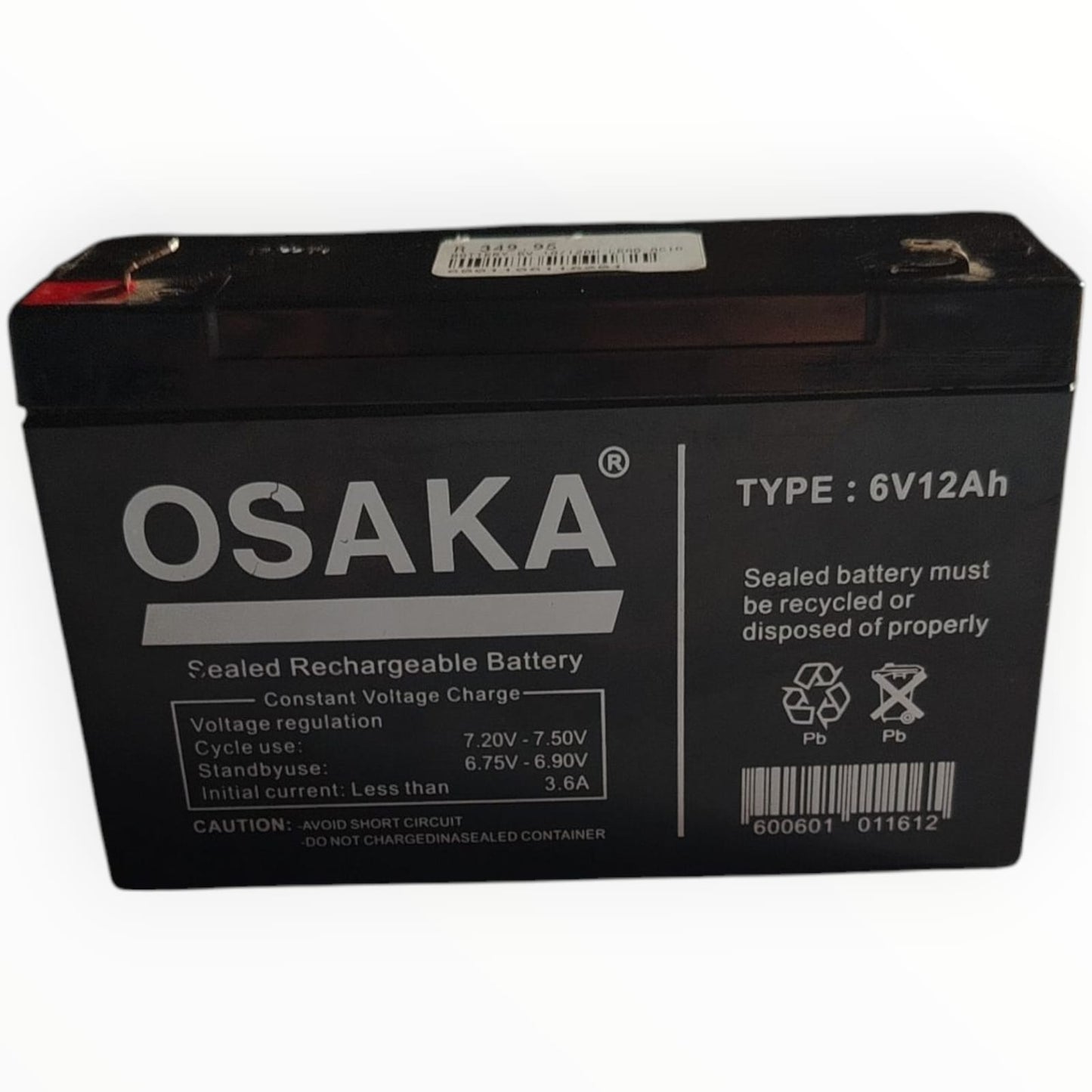 Battery 6v 10/12 ah Lead Acid