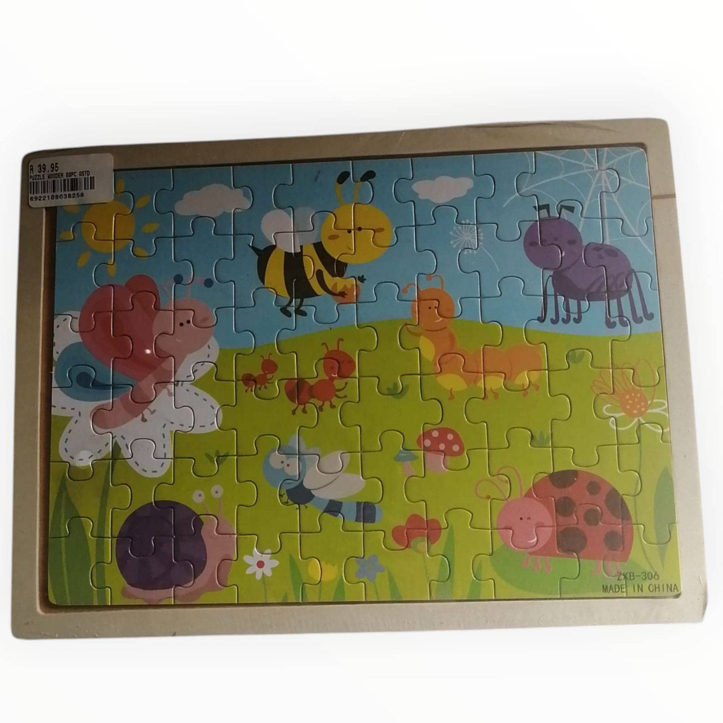 Puzzle Wooden 60pc Astd